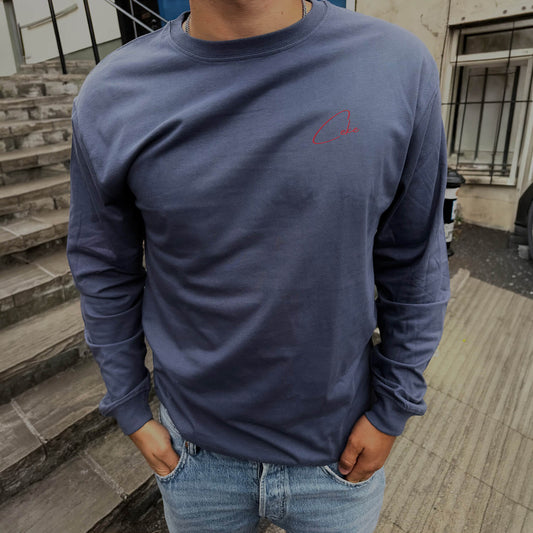 T-shirt manches longues homme CeKe Organic Premium, coton bio 185 g/m²