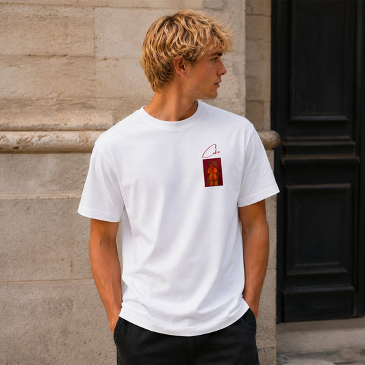 Œuvre originale « La Femme de Dos » imprimée sur t-shirt CeKe LELF