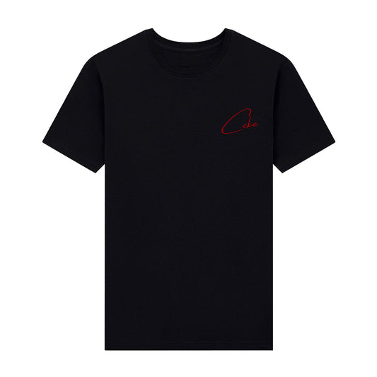 T-shirt CeKe Organic Premium noir en coton biologique