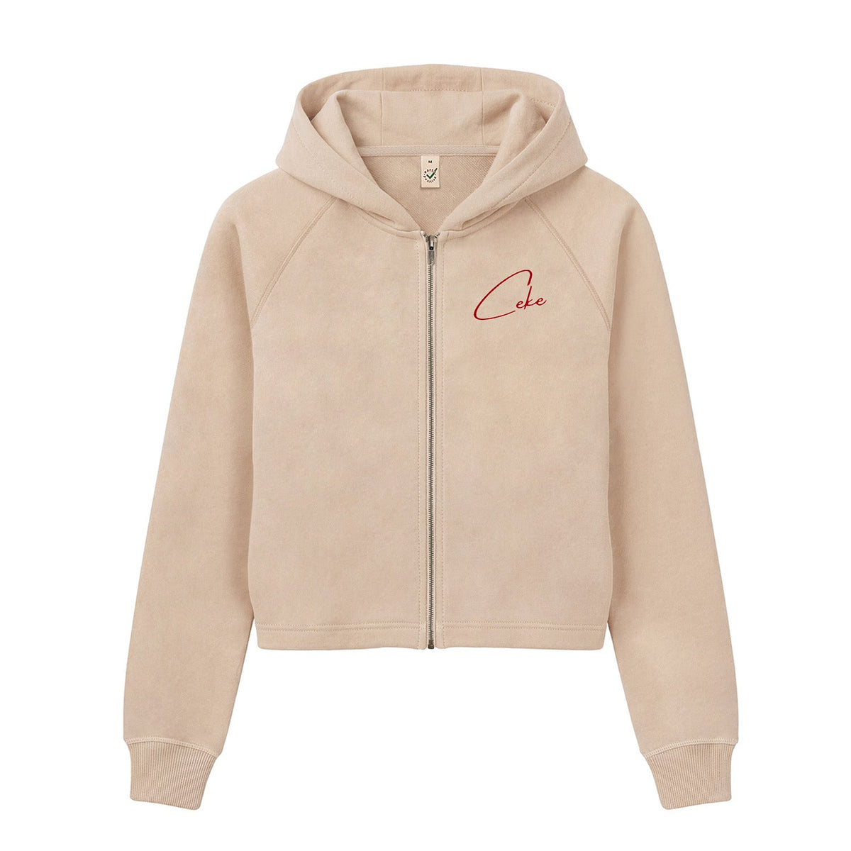 Fawn CeKe women's cropped hoodie in organic cotton