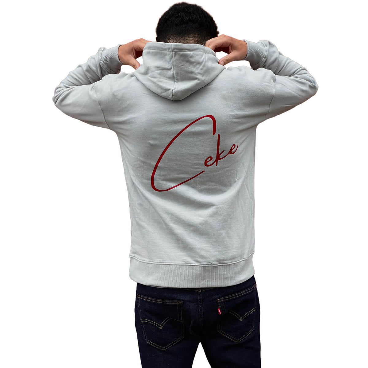 CeKe Unisex-Hoodie aus 300 g/m² Bio-Baumwoll-Fleece