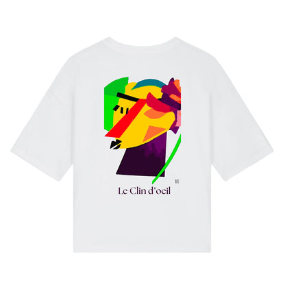 CeKe Kunst-T-Shirt « Le Clin d'Œil », tiefe Kontraste originalgetreu