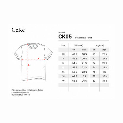 T-shirt blanc CeKe, illustration expressive verte de la collection LELF