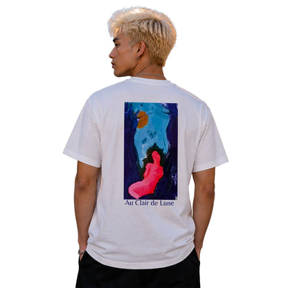 CeKe Herren-T-Shirt « Au Clair de Lune », LELF Kunstkollektion