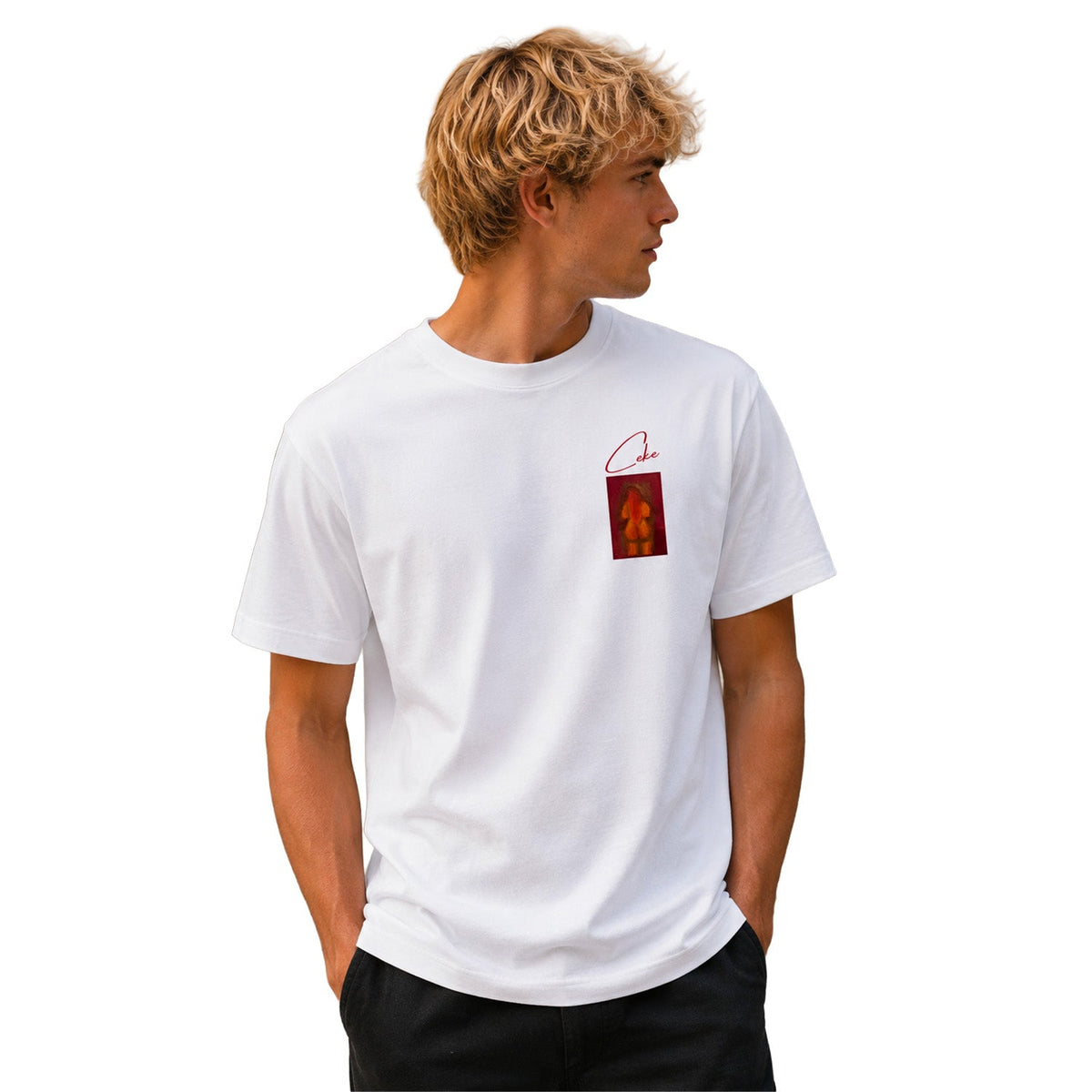 CeKe Herren-T-Shirt « La Femme de Dos », LELF Kunstkollektion