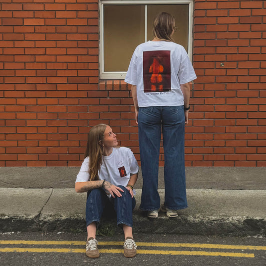 T-shirt femme CeKe « La Femme de Dos » en coton bio, collection LELF