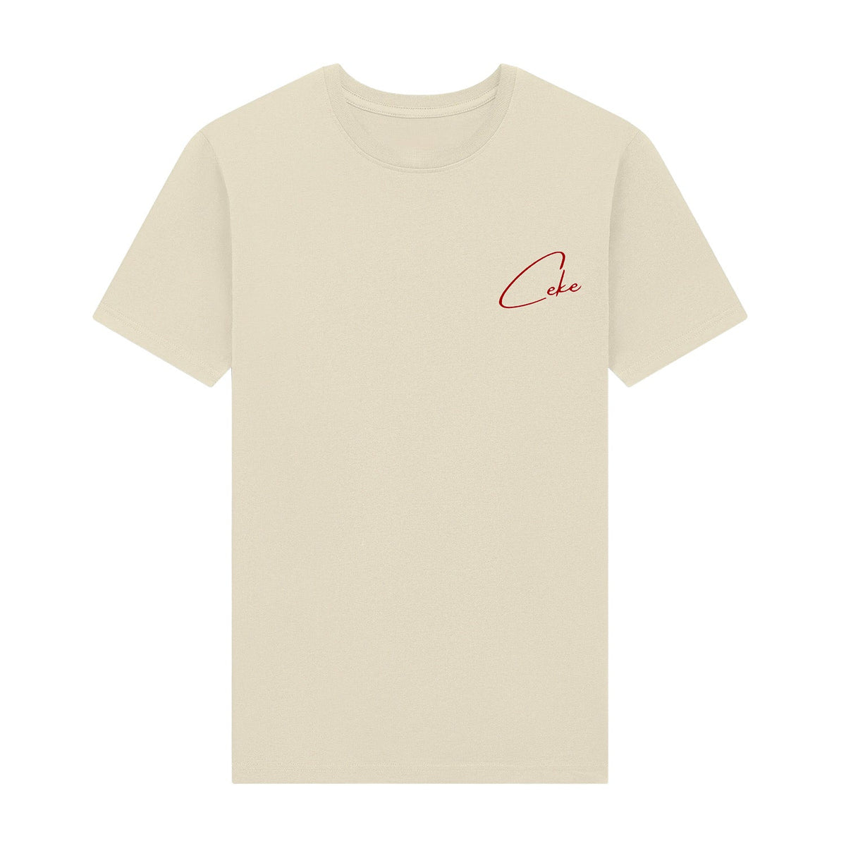 Camiseta CeKe Organic Premium blanca de algodón orgánico