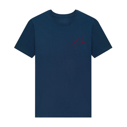 Camiseta CeKe Organic Premium azul marino de algodón orgánico