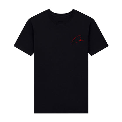 Camiseta CeKe Organic Premium negra de algodón orgánico