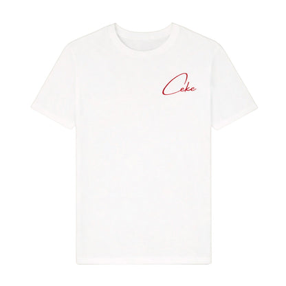 Weißes CeKe Heavyweight Oversize-T-Shirt aus 220 g/m² Bio-Baumwolle